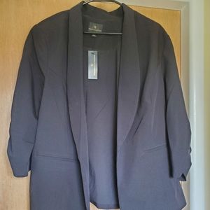 NWT Worthington Black Blazer 3/4 length sleeve